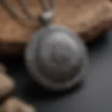 Exquisite Meteorite Pendant with Intricate Etchings
