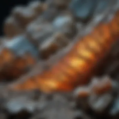 Intricate Beauty of Mineral Patterns Exquisite mineral specimen exhibiting intricate patterns