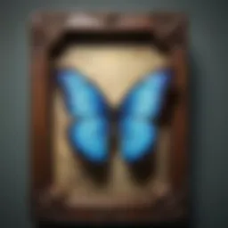 Exquisite Morpho Butterfly Specimen