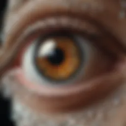 A mesmerizing close-up of intricate eye crystal patterns