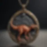 Unique Dinosaur Fossil Pendant