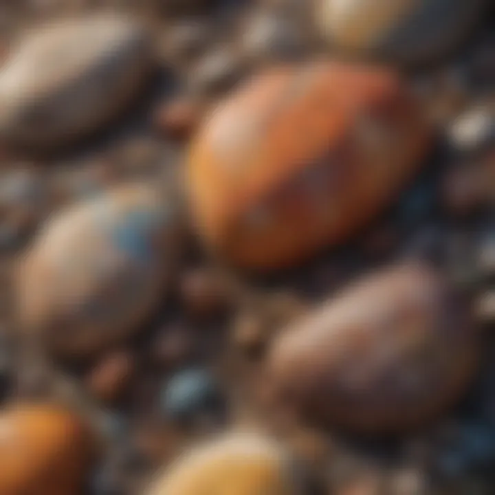 Intricate Patterns in Colorful Rocks