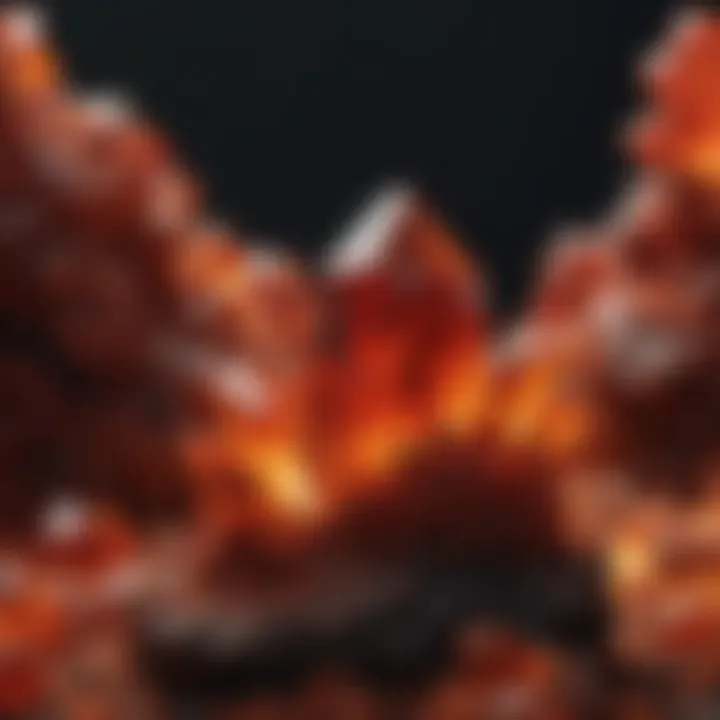 Fiery Elegance of Vanadinite Formation