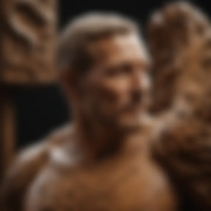 A beautifully carved wooden sculpture showcasing the results of effective Dremel usage