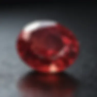 Finished Ruby Stone with Flawless Shine