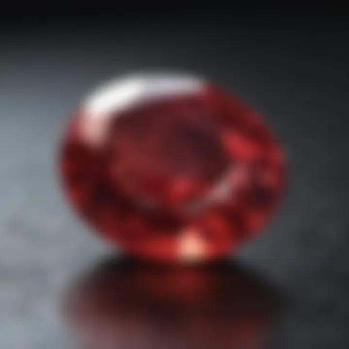 Finished Ruby Stone with Flawless Shine