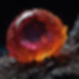 Captivating Fluorescent Gemstone under Black Light