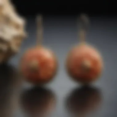 Fossilized Coral Earrings