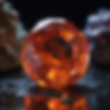 Gemstone fluorescence under UV light