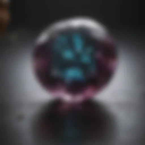 Faceted gemstone being shaped by precision grinder
