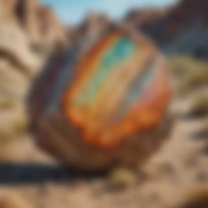 Geological formation where opalized petrified wood can be found