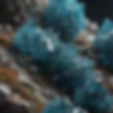 Geological Habitat of Greenish Blue Crystals Geological setting where greenish blue crystals are found