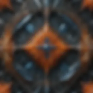 Symmetry and Complexity in Crystal Patterns Geometric Crystal Structure with intricate patterns