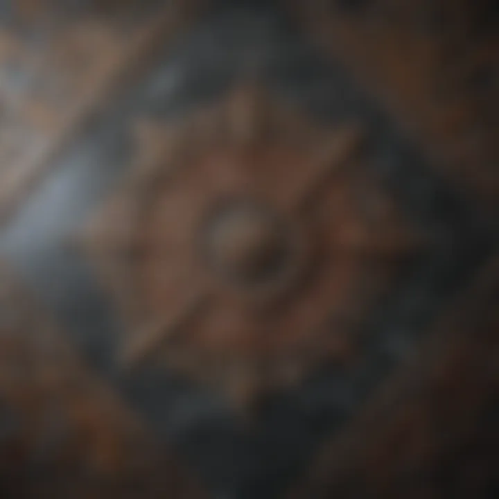 Granite Slab with Intricate Geometric Design