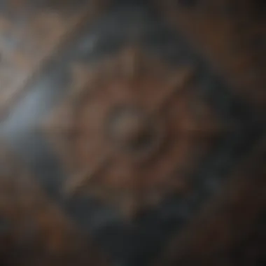 Geometric Intricacies Granite Slab with Intricate Geometric Design
