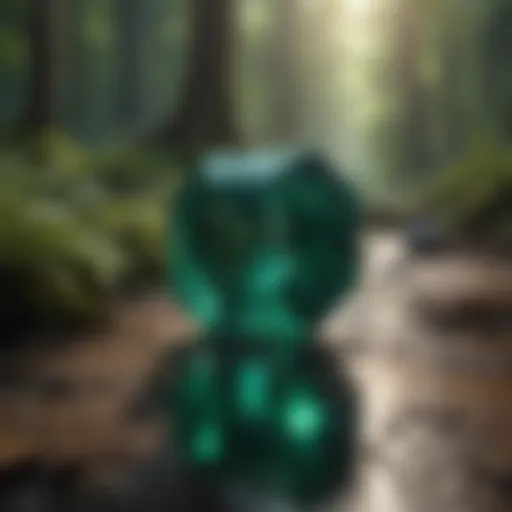 Gleaming Emerald in Enchanted Forest