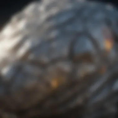 Natural Glisten Gray rock glistening in natural sunlight