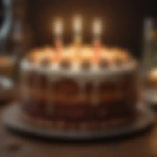 Glowing Candlelit Cake