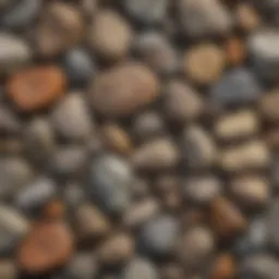 A unique collage of various rocks bonded together