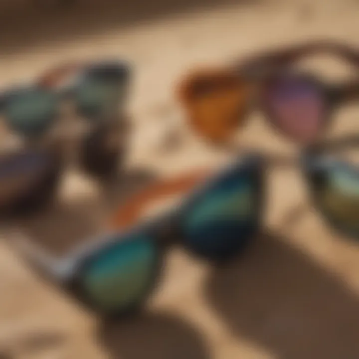 Comparison of different types of UV goggles side by side