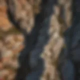A stunning aerial view of granite formations showcasing their rugged terrain and unique textures.