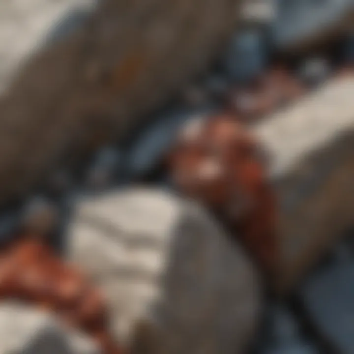 A close-up view of granite showcasing its mineral composition
