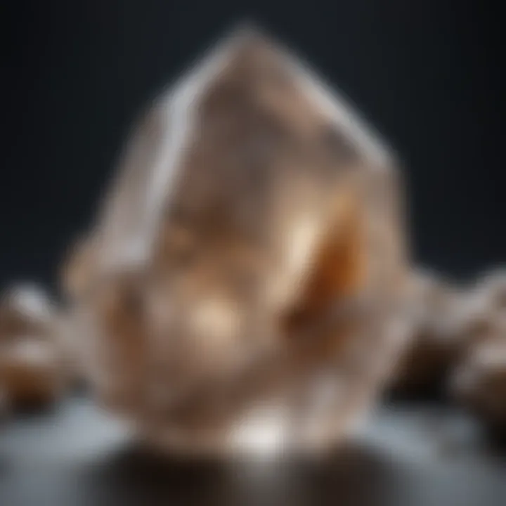 Step-by-step visual guide on cleaning a quartz crystal