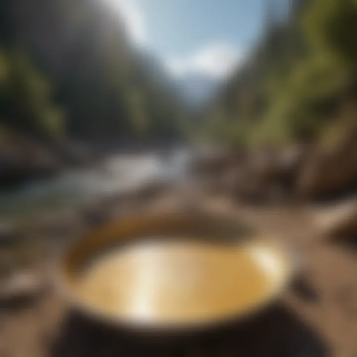 Beautiful gold panning location