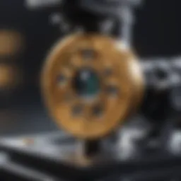 Electronic Microscope Magnifying Precious Metal