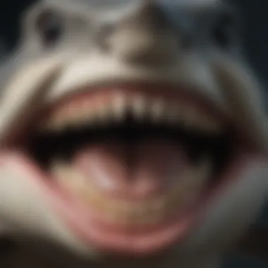 Shark Species and Their Teeth Illustration highlighting various shark species and their respective teeth.