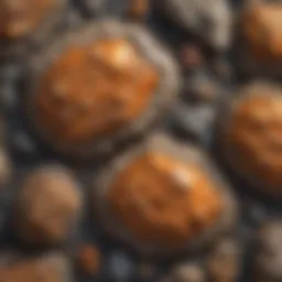 Detailed close-up of igneous rock texture showcasing crystalline structure