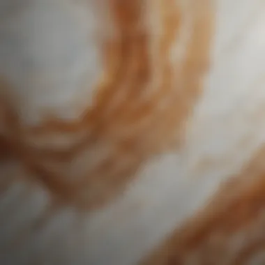 Unique Patterns in Polished Marble Close-up detail of polished marble surface highlighting its unique patterns