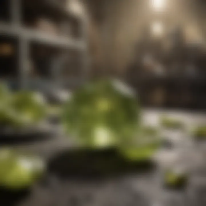 Industrial applications of olivine, highlighting its use in various manufacturing processes.