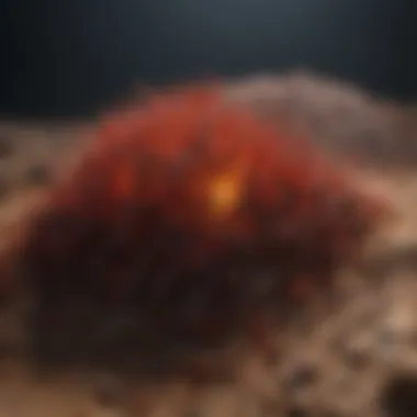 The Meticulous Formation Process of Anthill Garnet Intricate Anthill Garnet Formation