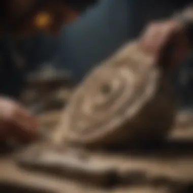 Intricate Fossil Preparation Process