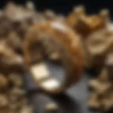 Artistic Interpretations of Gold Ore Intricate gold ore jewelry design inspired by nature