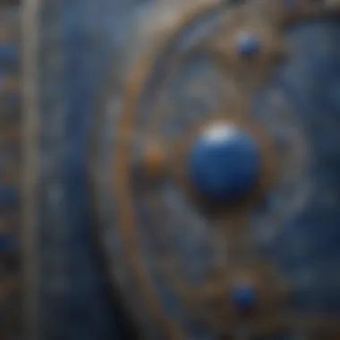 Intricate Patterns of Lazuli Stone Mosaic