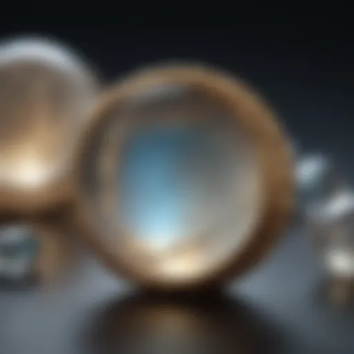 Ethereal glow of moonstone