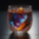 Polished gemstone in tumbler