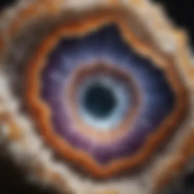 Quartz Geode Brilliance Sparkling Quartz Geode Cross-Section