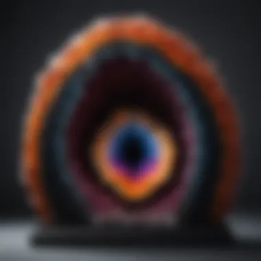 Spectacular Color Spectrum Displayed in Geode Bookend