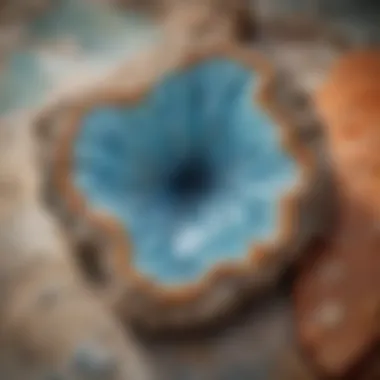 A geological map highlighting the volcanic origins of larimar in the Dominican Republic