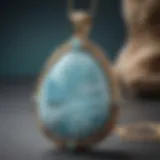 Captivating Larimar Pendant Necklace