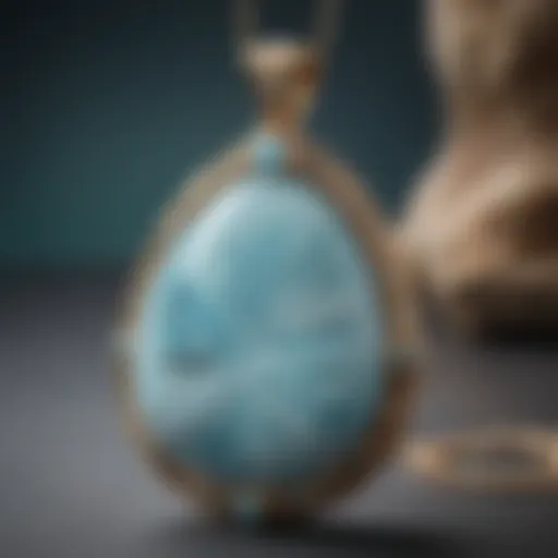 Captivating Larimar Pendant Necklace