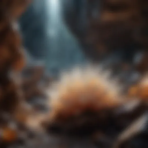 Magnificent Crystal Formation in Cave