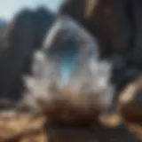 Magnificent Crystal Formation in Rock