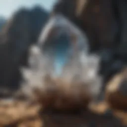 Magnificent Crystal Formation in Rock