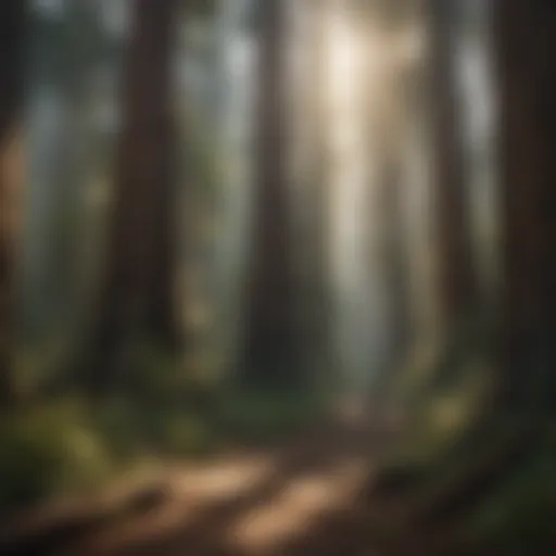 Majestic Redwood Forest in California