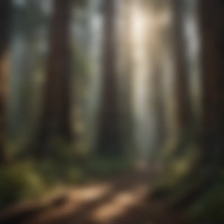 Majestic Redwood Forest in California