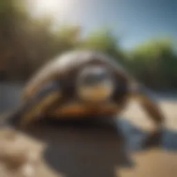 Majestic sea turtle in its natural habitat